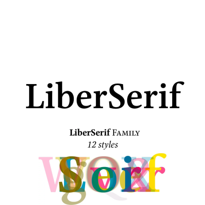 LiberSerif Typeface
