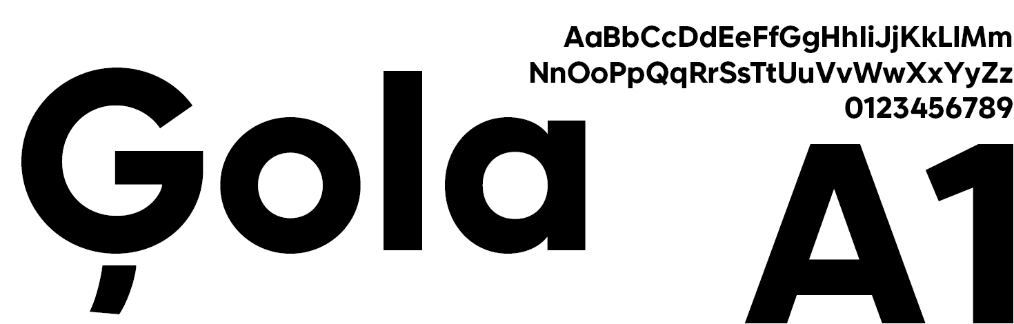 Liberona extra bold geometrische Sans-Serif
