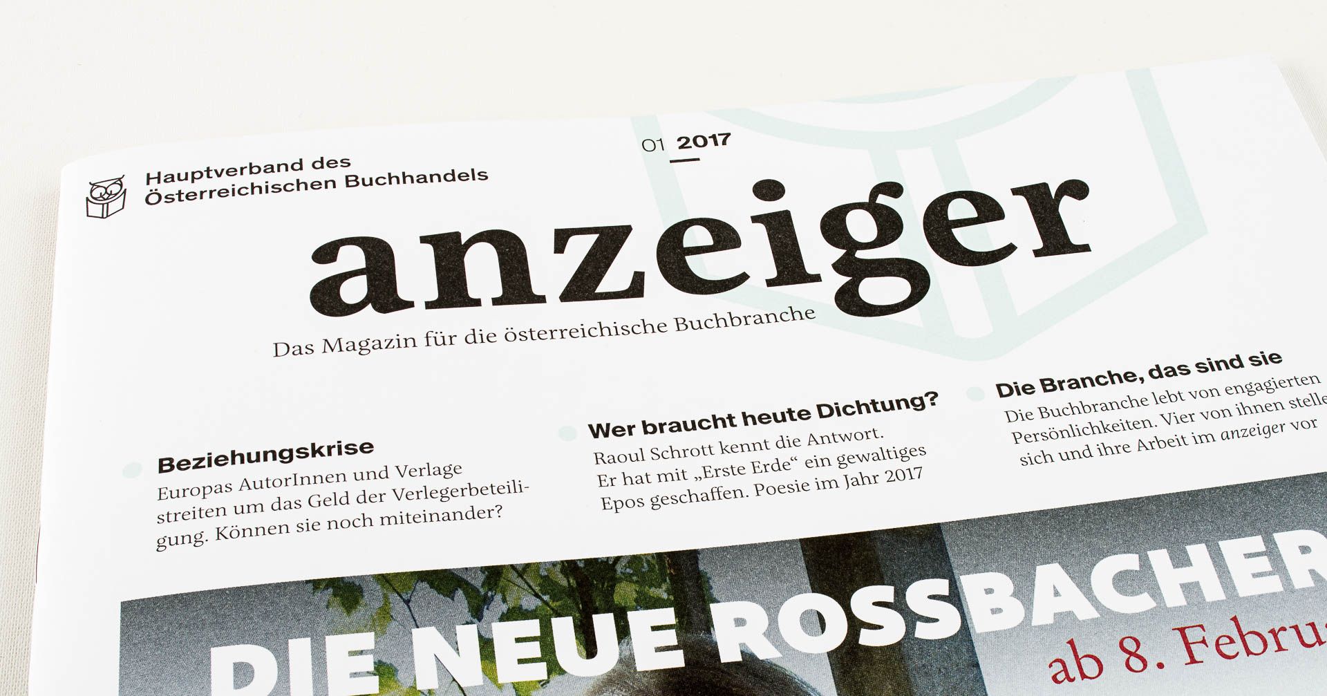 Anzeiger Font in use Liber Type Foundry