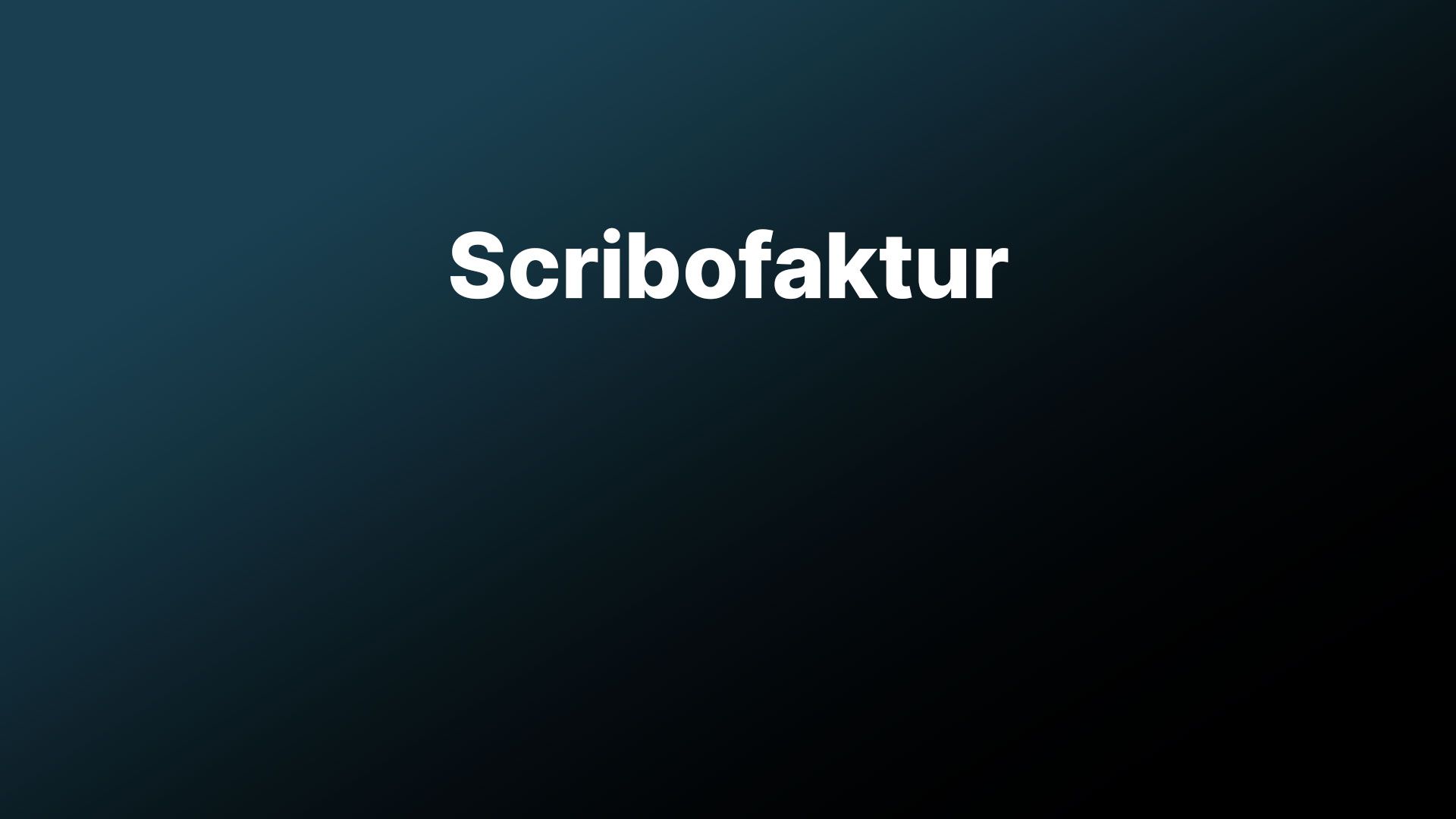 Scribofaktur