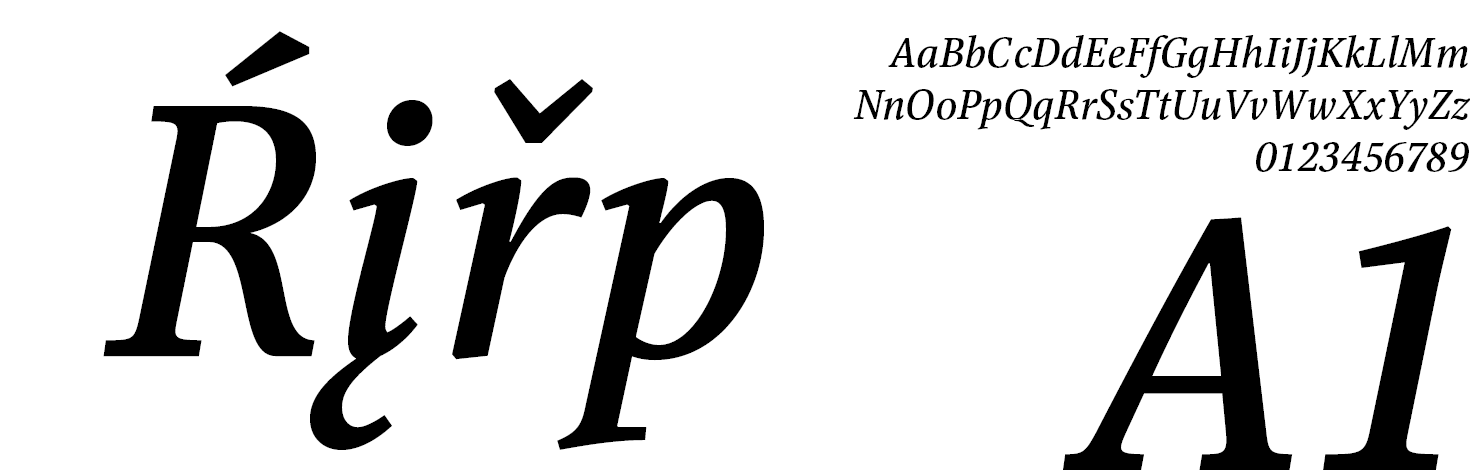 Libert Serif Font Family Medium-Italic