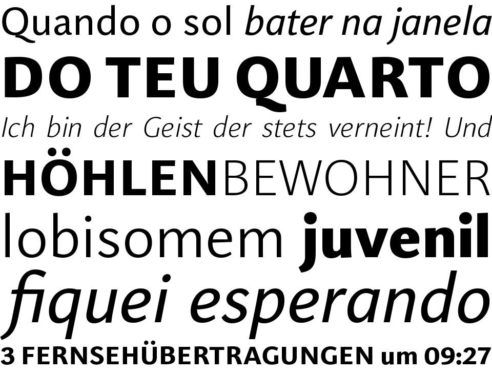 Typeface Libert Sans Example
