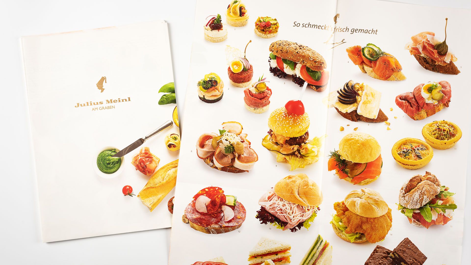 Zeitungsbeilage Meinl am Graben Catering