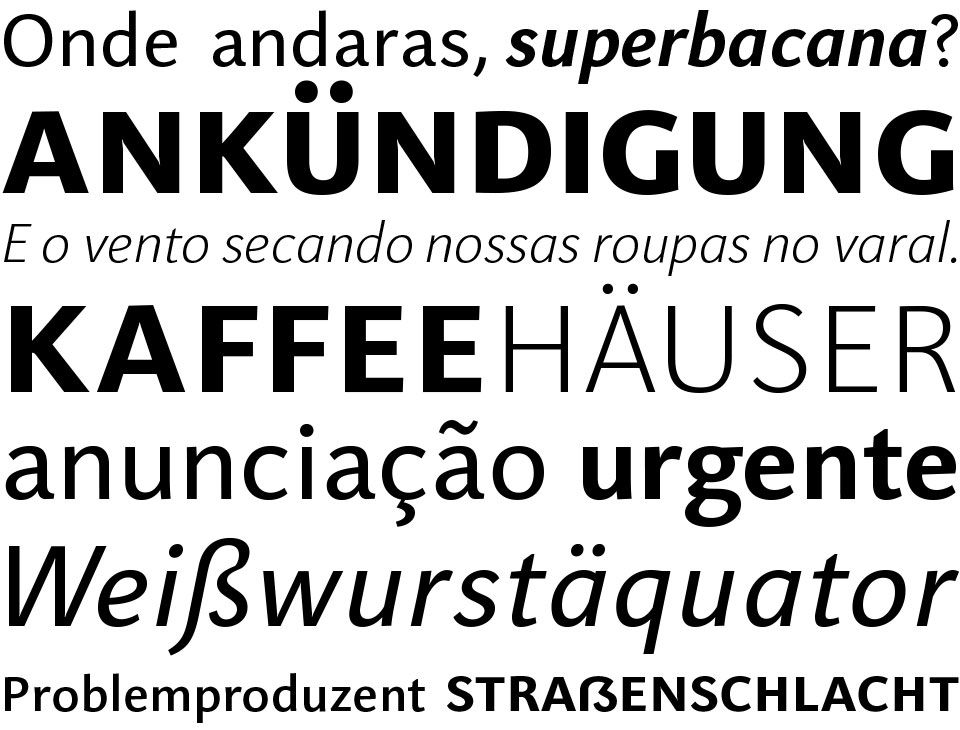 Typeface Libert Sans Example