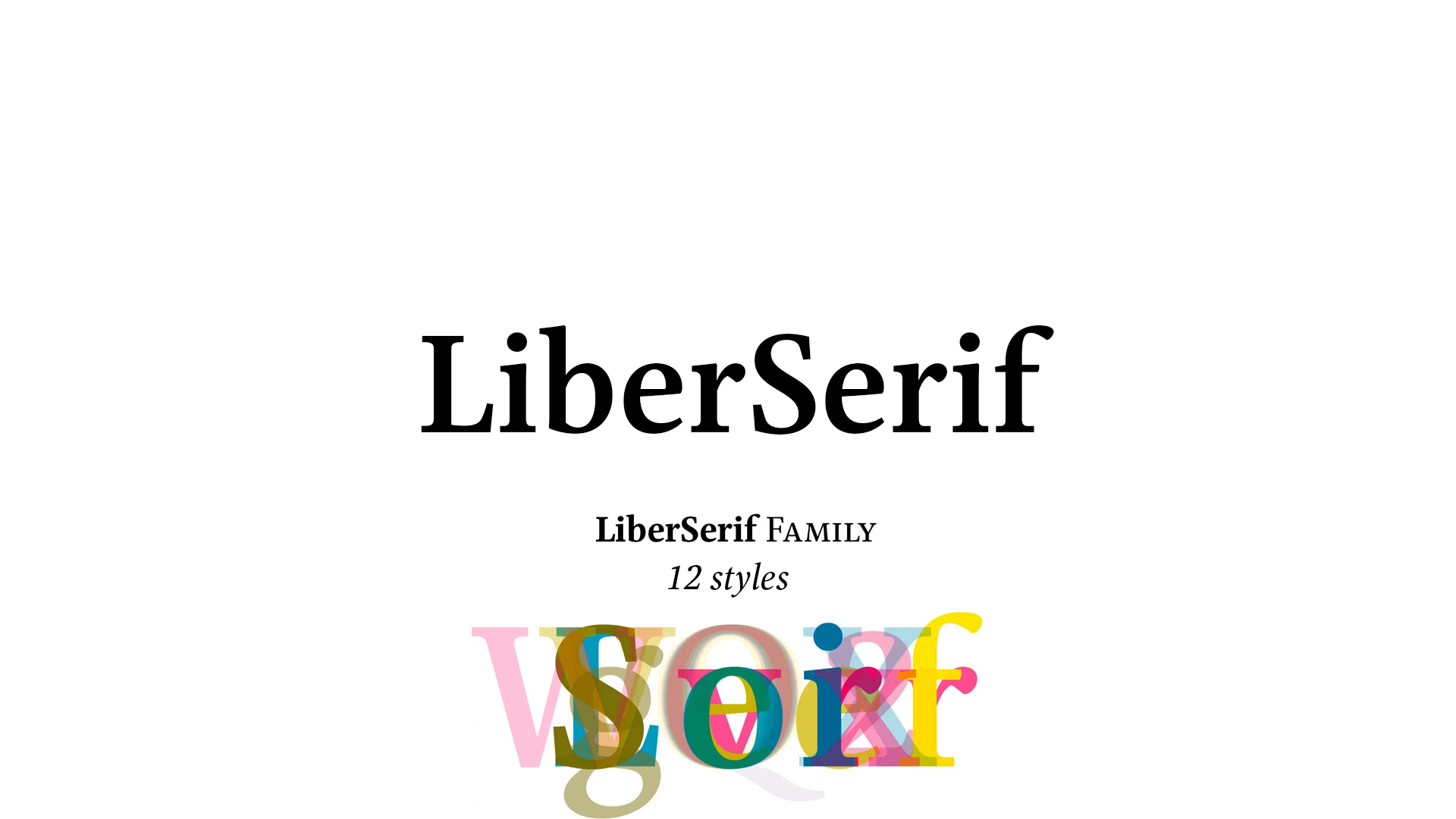 Font family LiberSerif