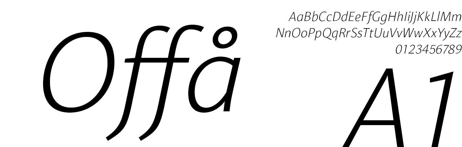 Libert Sans Font Family Light-Italic