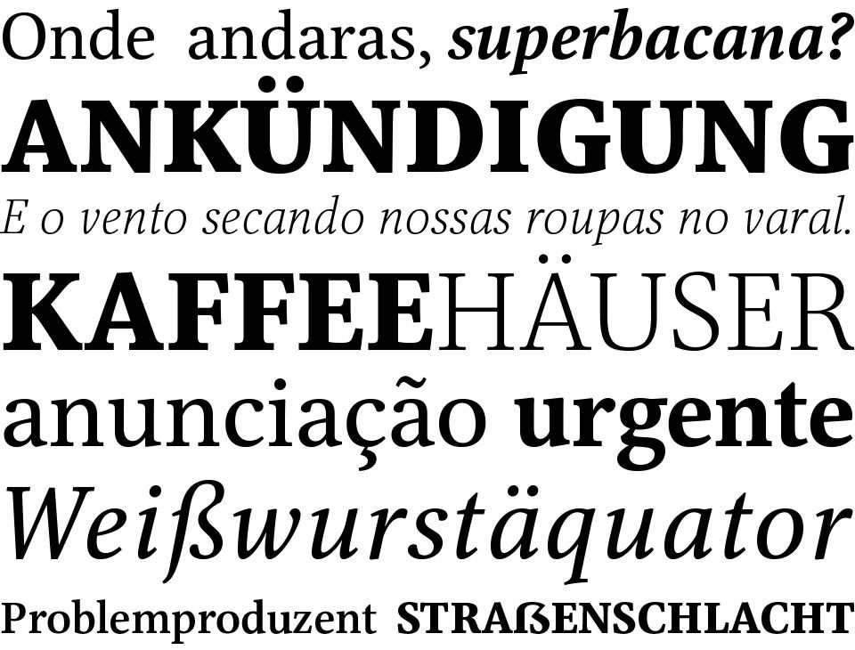 Libert Serif Font example